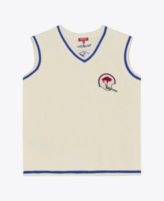 Women's Cream Buffalo Bills Retro Roots V-Neck Sweater Vest