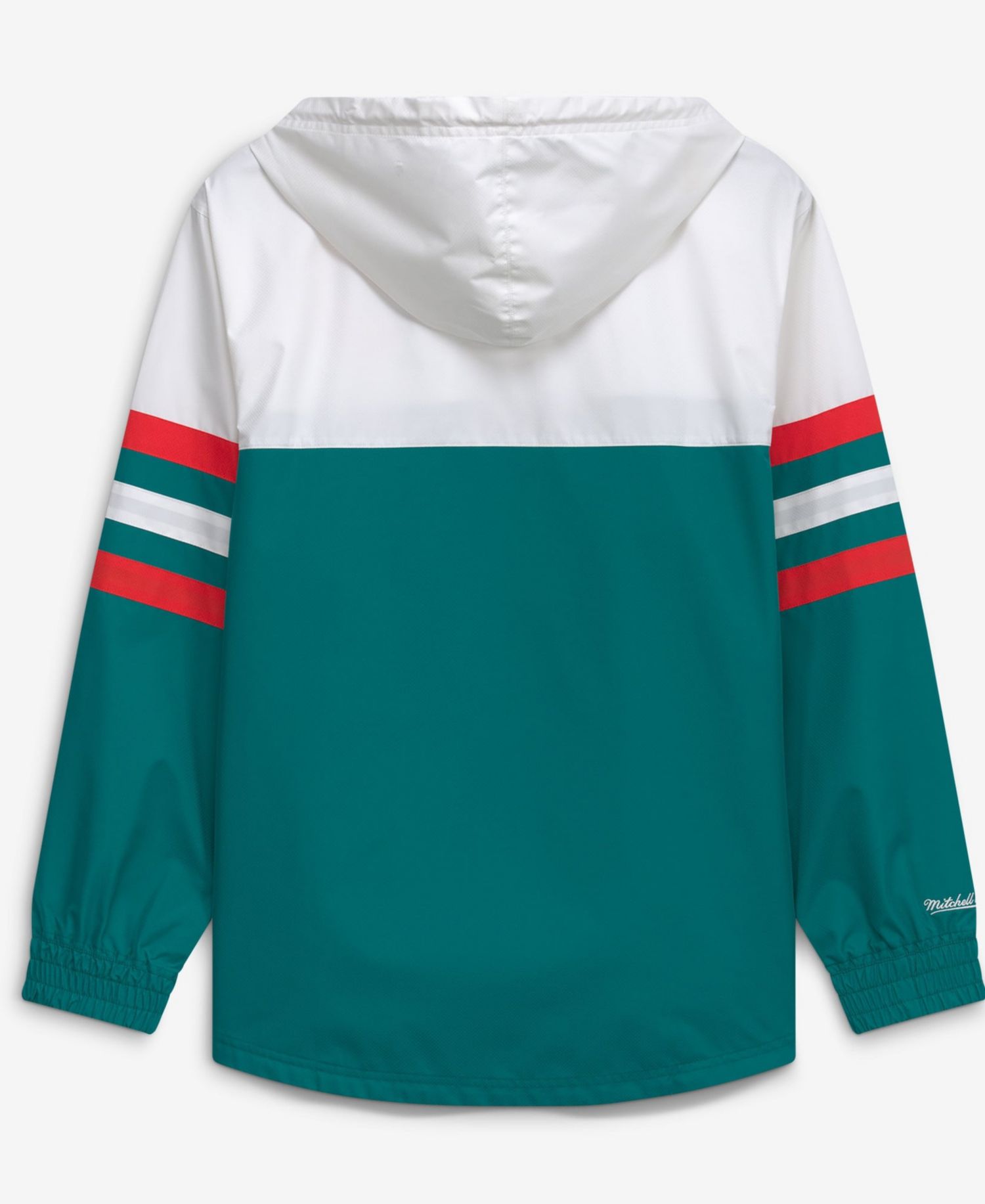 Men's Aqua Miami Dolphins Head Coach Anorak Quarter-Zip Windbreaker Jacket