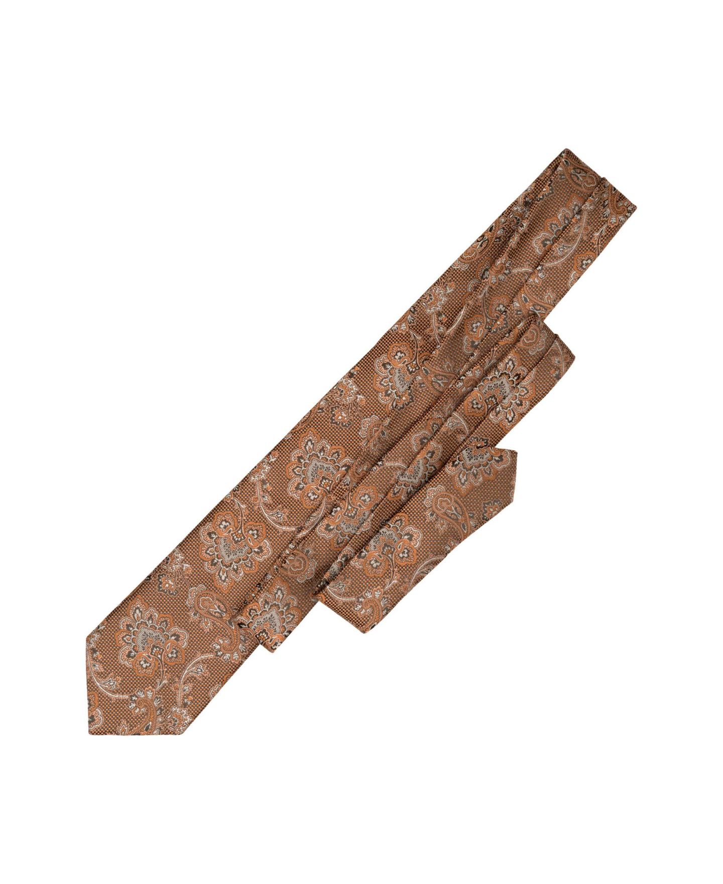 Мужские галстуки Elizabetta Montello - Silk Jacquard Tie for Men, цвет: Лососевый — фото 6