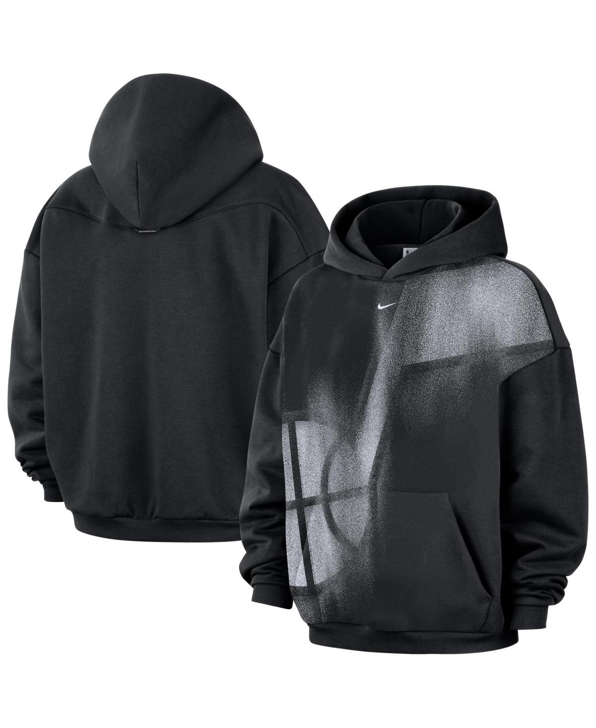 Nike Men's Black/ White Utah Jazz Icon Practice Hoodie