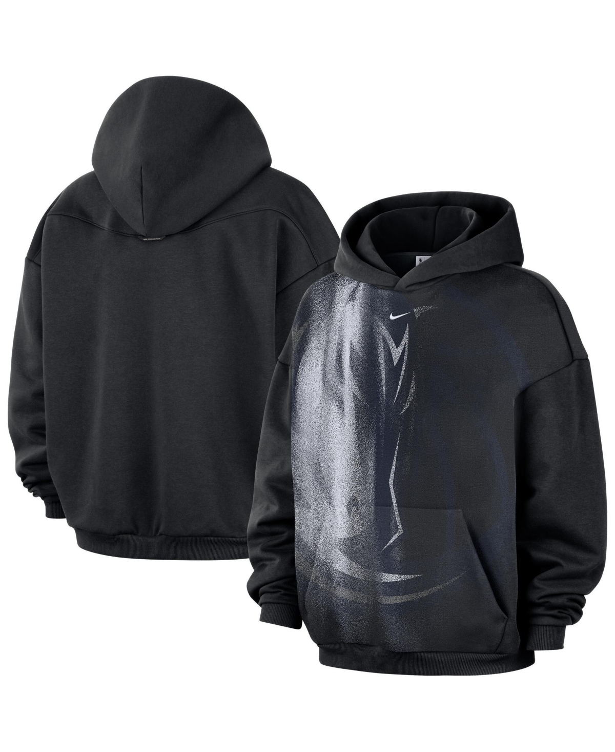 Nike Men's Black/ White Dallas Mavericks Icon Practice Hoodie