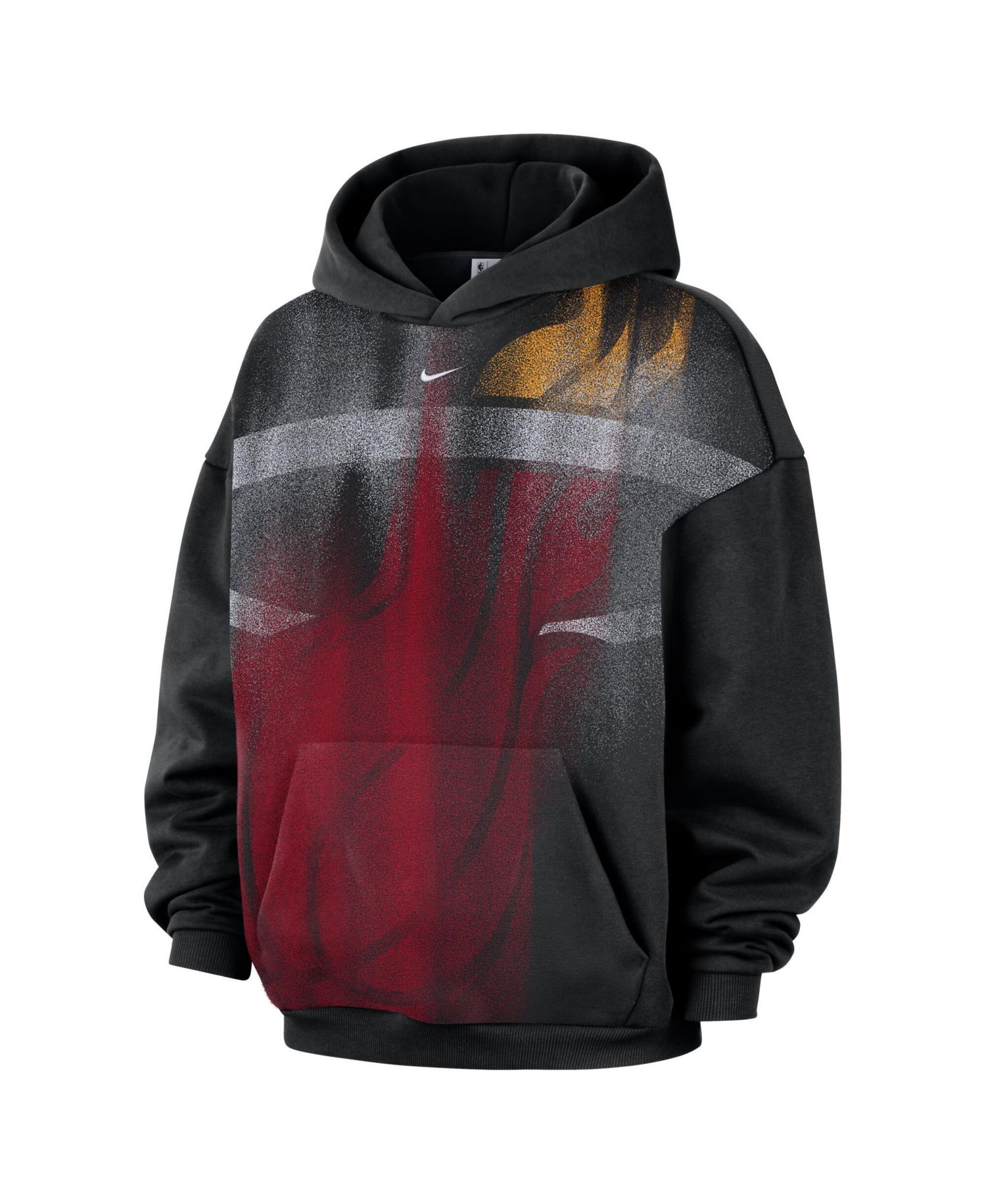 Men's Black Miami Heat 2026 Standard Issue Practice Icon Fleece Pullover Hoodie