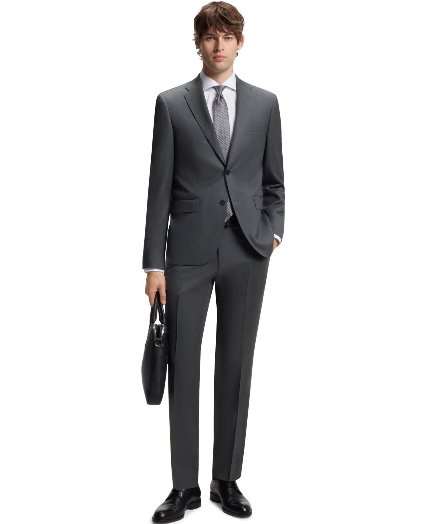 Men's Virgin-Wool Serge Suit Jacket