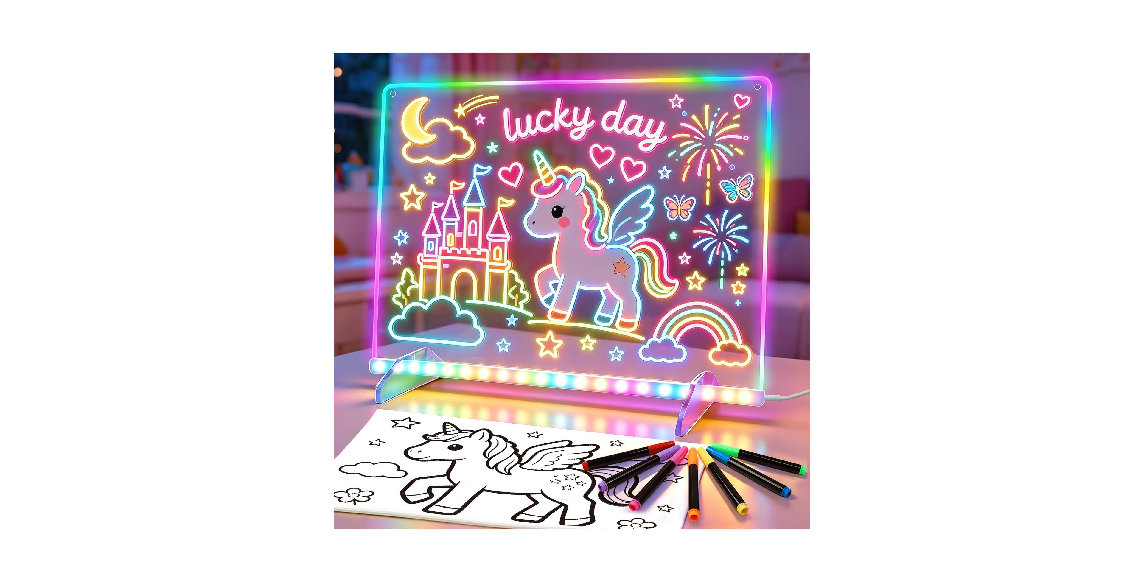 Gnuadz Kids' Led Light Up Drawing Board