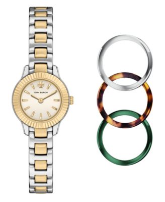 Women's Quartz Miller Two-Tone Stainless Steel Bracelet Watch 24mm Gift Set