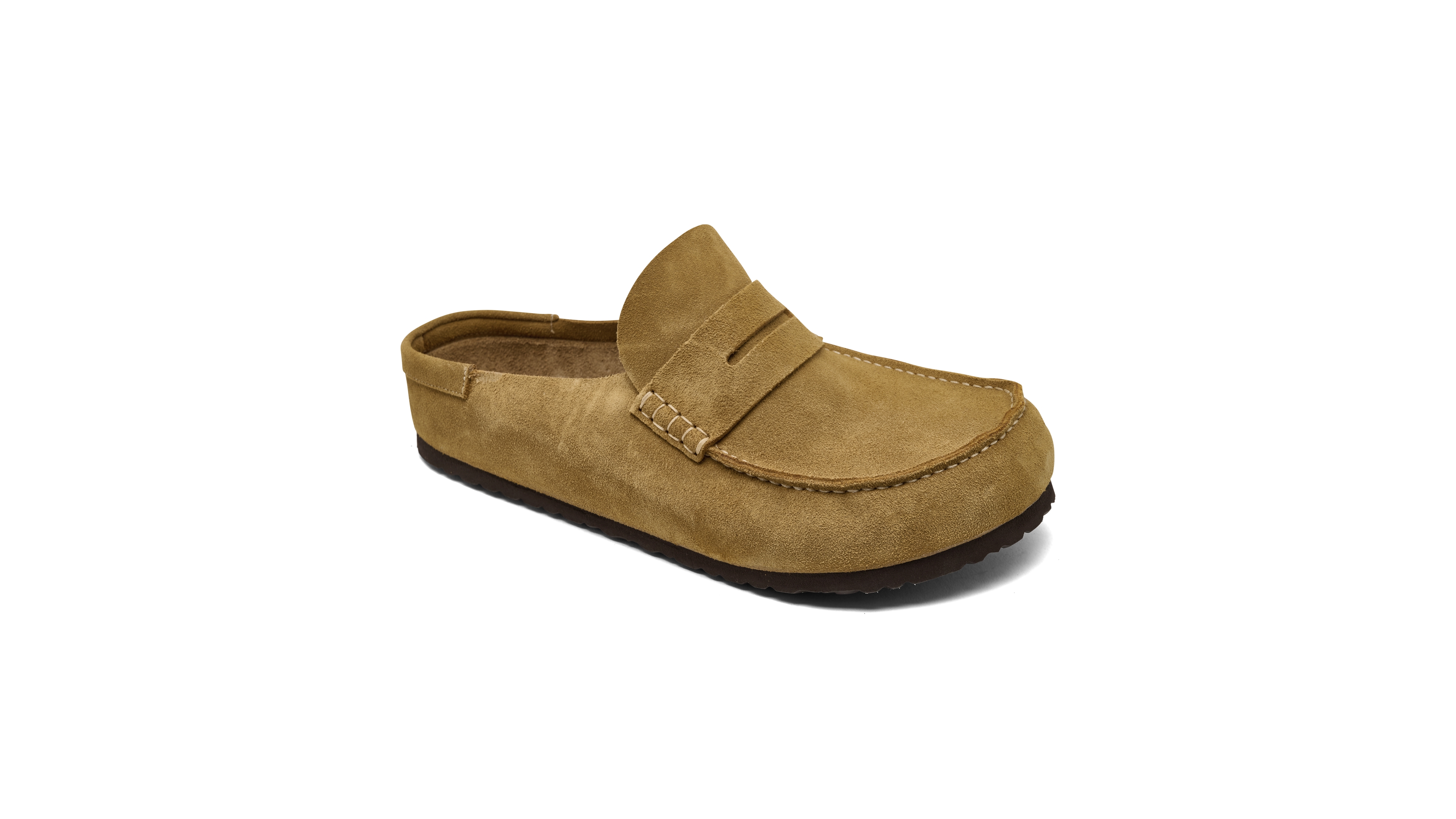 Birkenstock Men's Naples Suede Loafer-Inspired Clogs from Finish Line