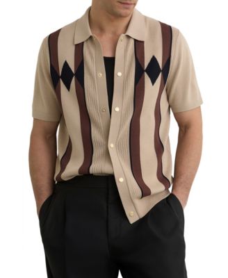Men's Axis Argyle-Knit Shirt