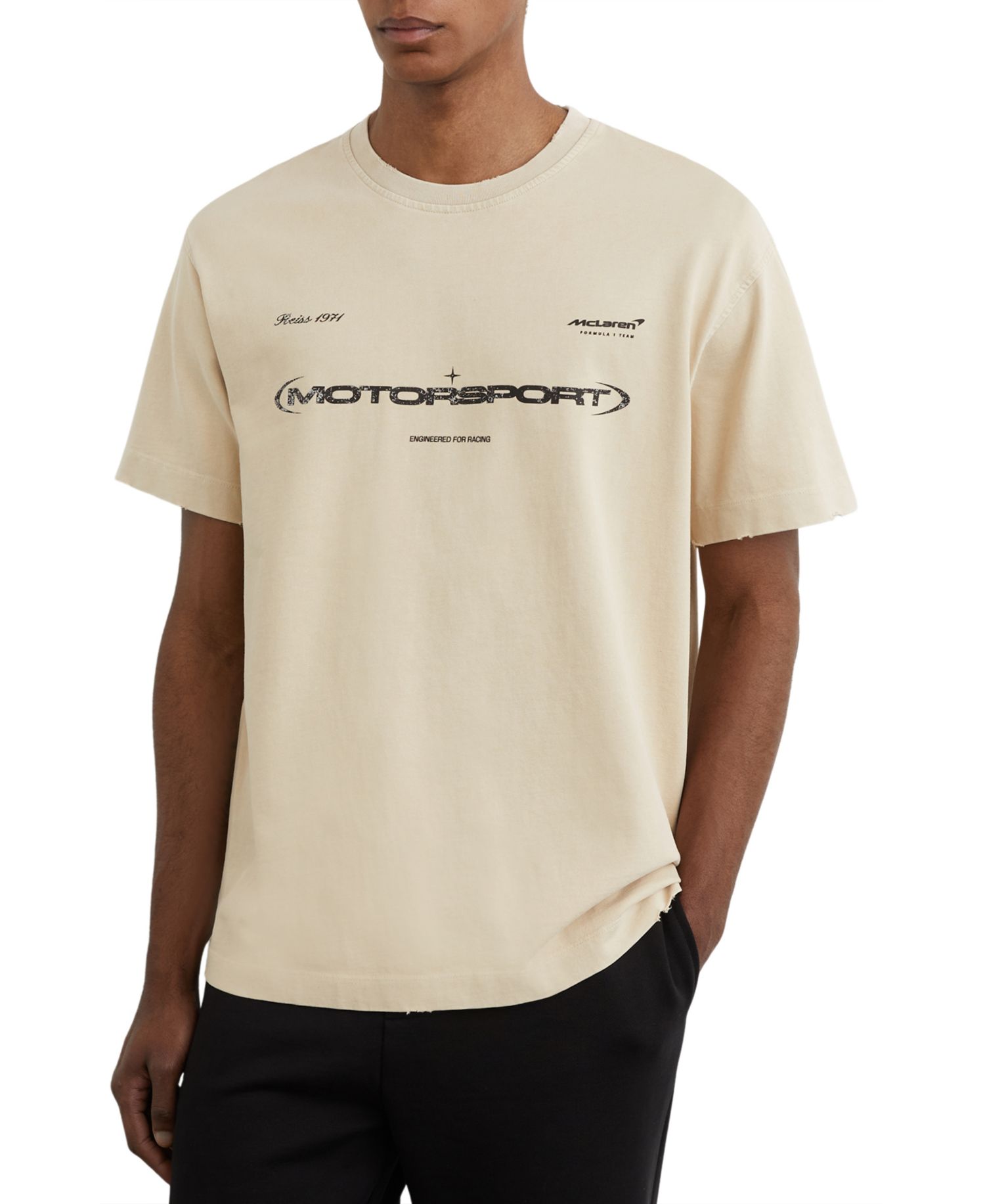 Men's Arkon McLaren Racing Relaxed-Fit Washed-Lightly-Distressed T-Shirt