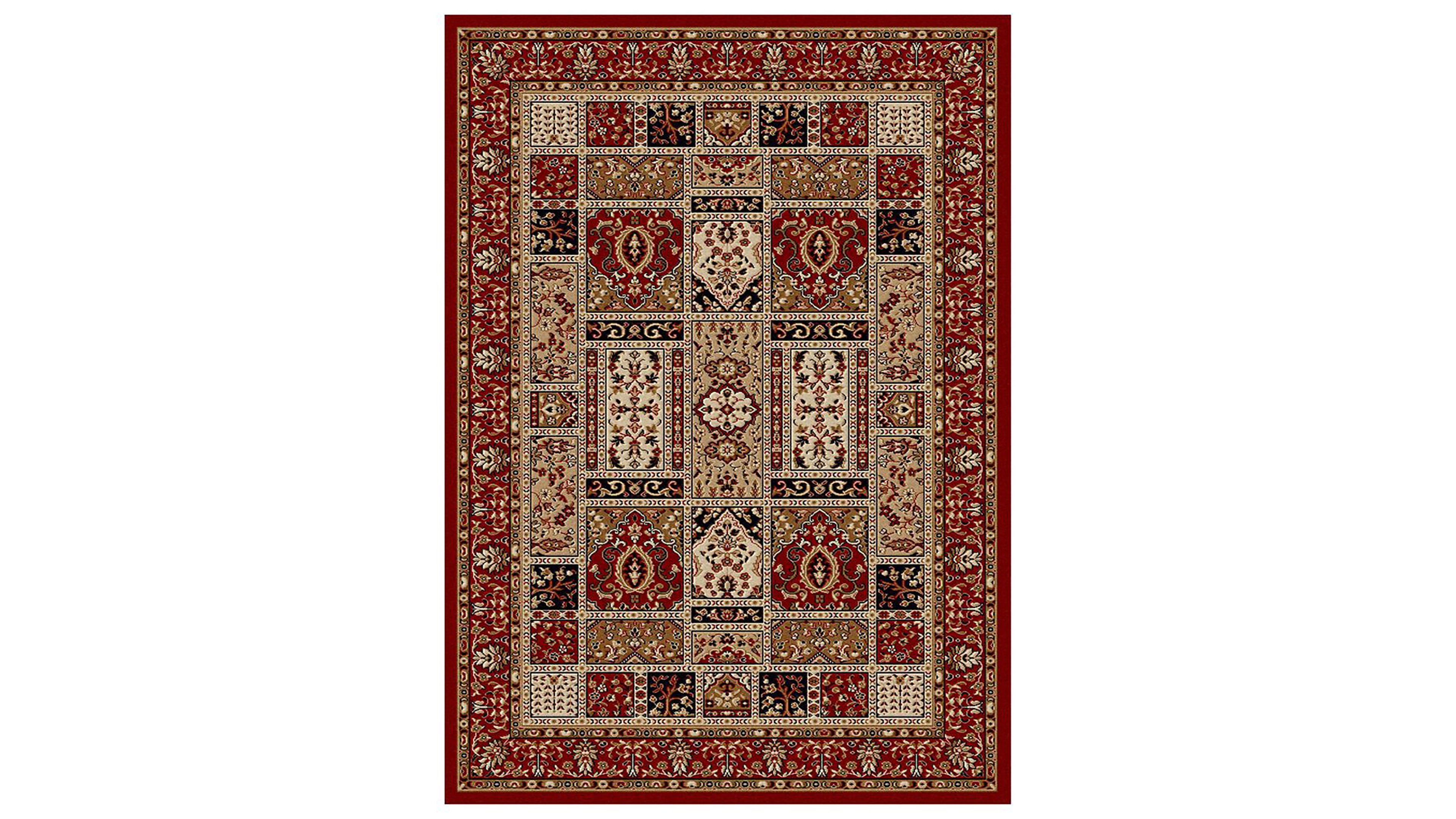 Closeout! Km Home Pesaro Panel Red 7'9" x 11' Area Rug