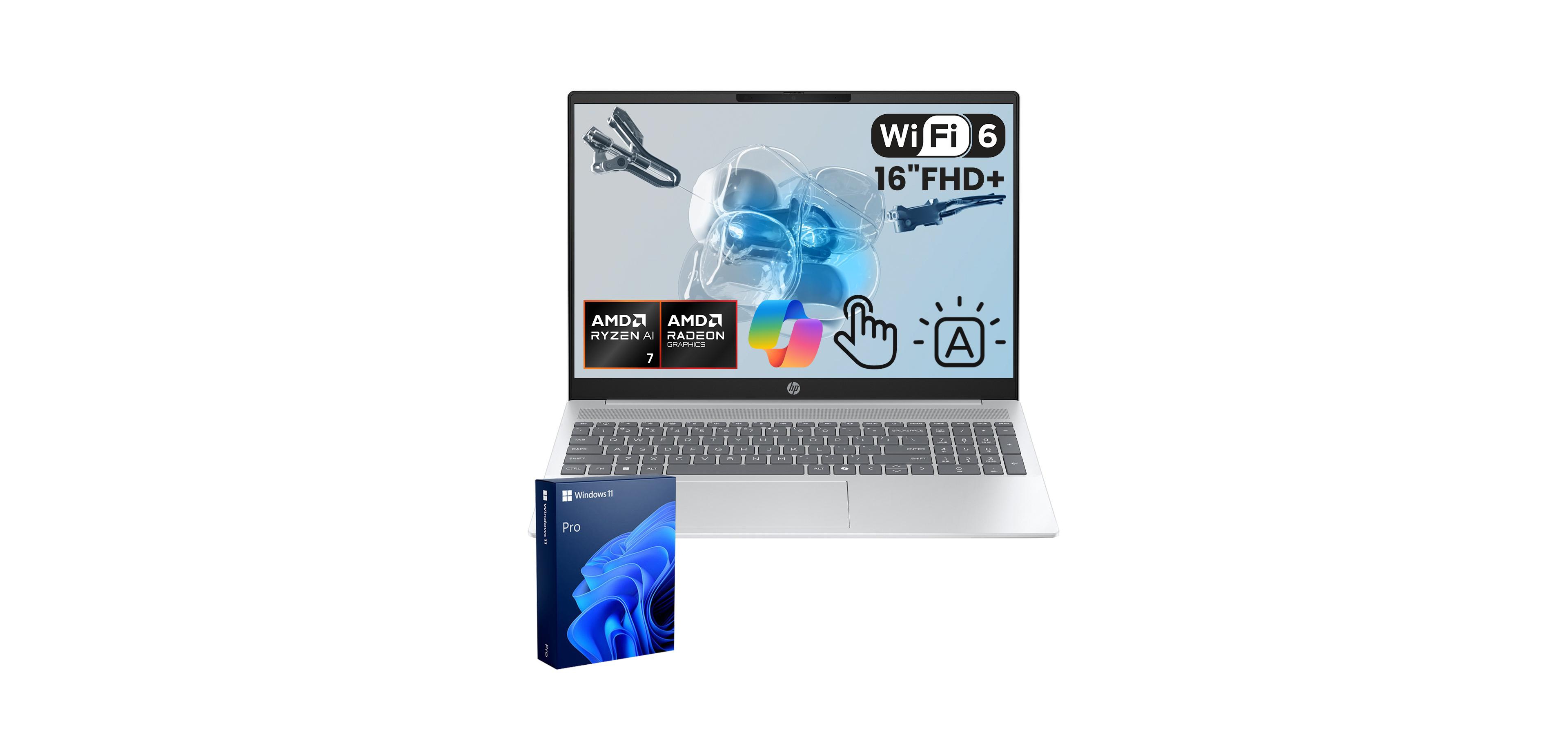Hp OmniBook 5 16" Touchscreen Laptop with Amd Ryzen Ai 7 350 and 32GB Ram