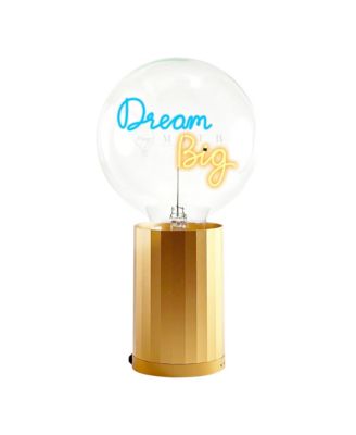 Bulb Dream Big with Base Table Lamp Portable