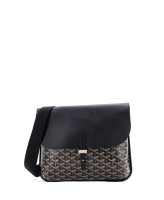 Coursier Messenger Bag Coated Canvas and Leather