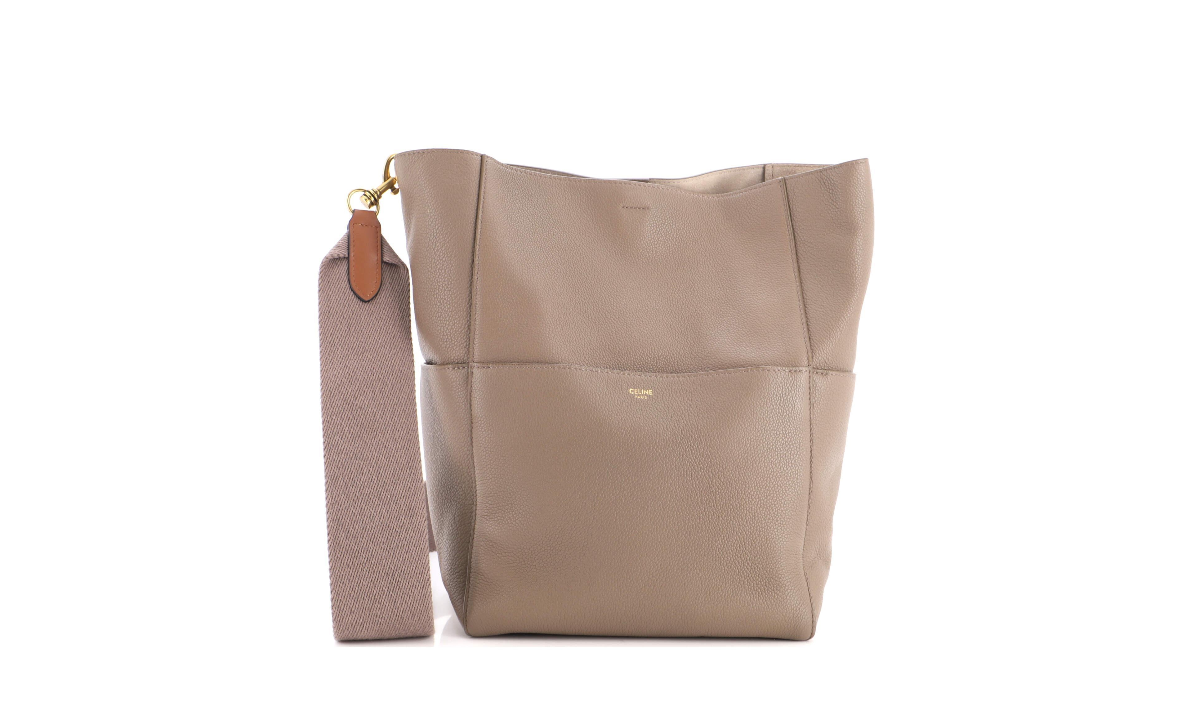Pre-Owned Celine Sangle Seau Leather Shoulder Bag