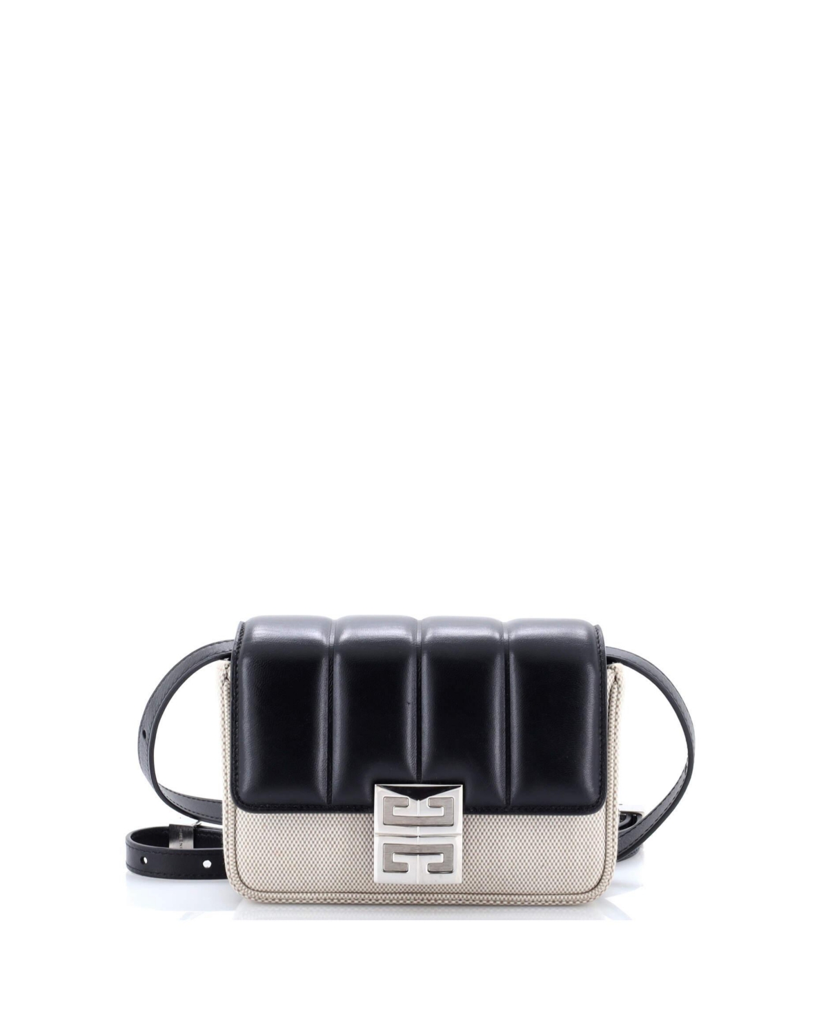 Pre-Owned Givenchy Small 4G Shoulder Bag Padded Leather and Canvas