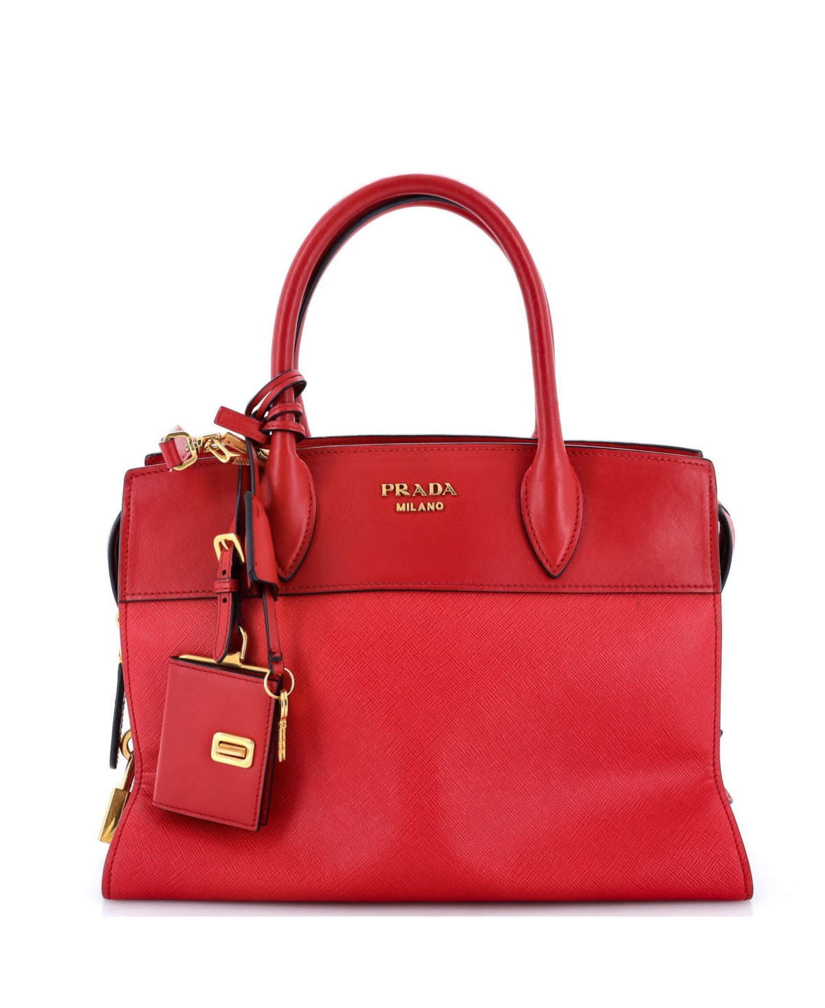 Pre-Owned Prada Esplanade Medium Saffiano with City Calf Tote