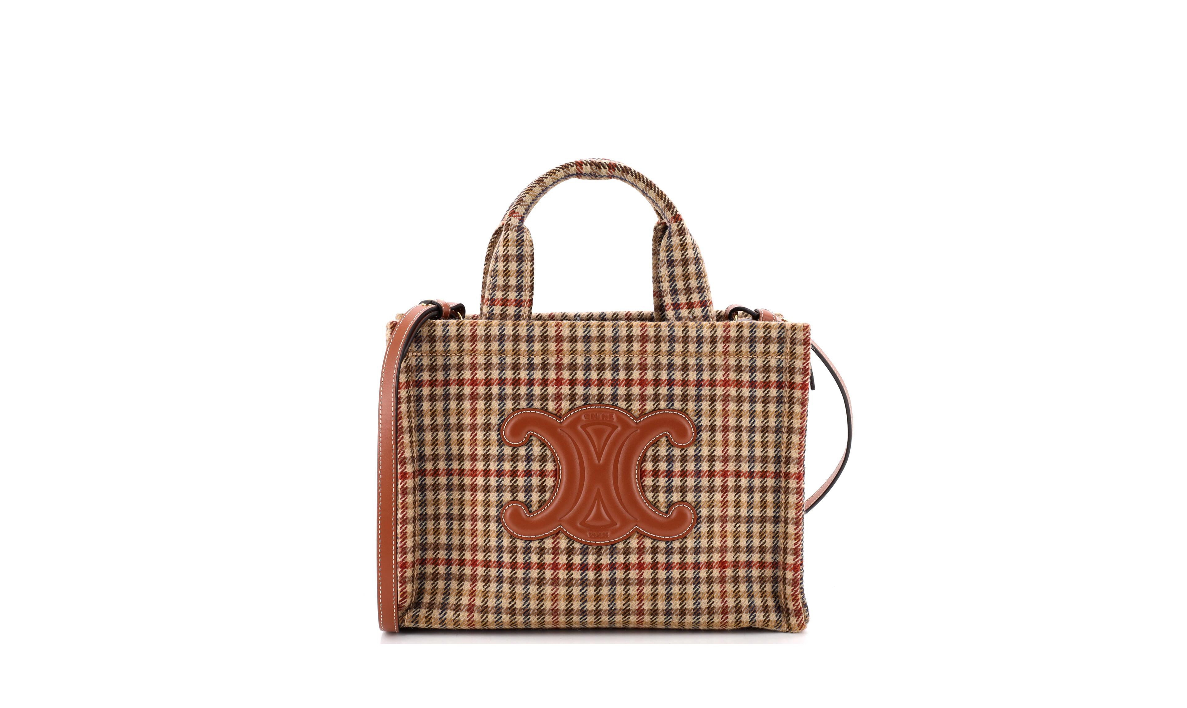 Pre-Owned Celine Small Cabas Thais Tote Tweed