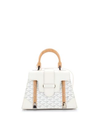 PM Saigon Top Handle Bag Coated Canvas with Leather