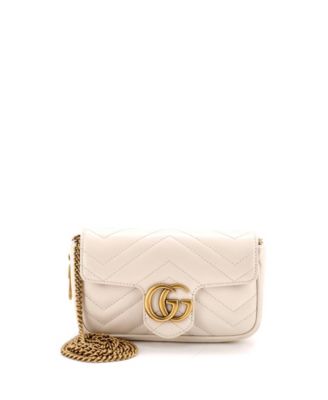 Super Mini GG Marmont Flap Bag Matelasse Leather