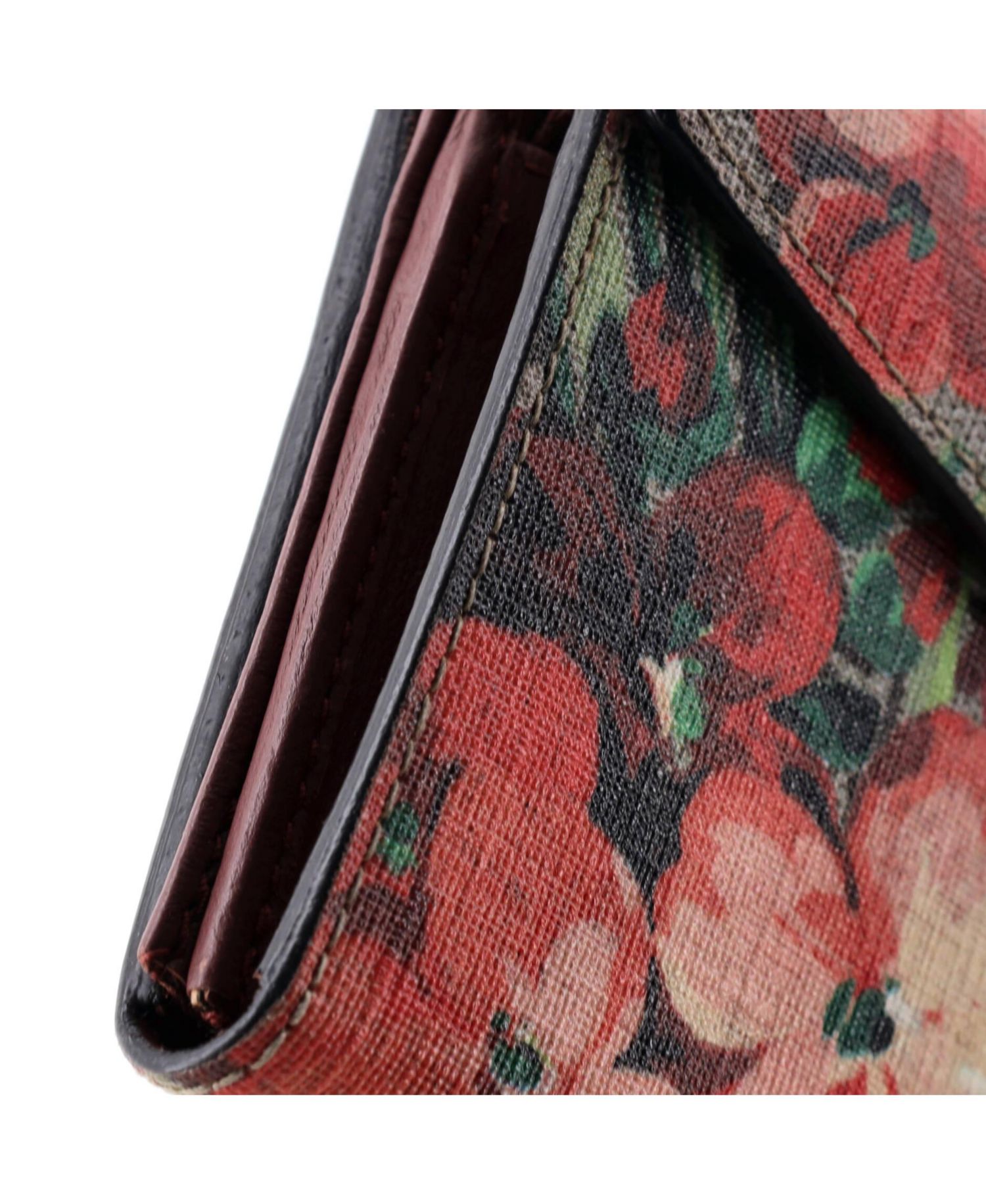Dionysus Blooms-Print Chain Wallet, 7.5" W x 4" H x 1" D