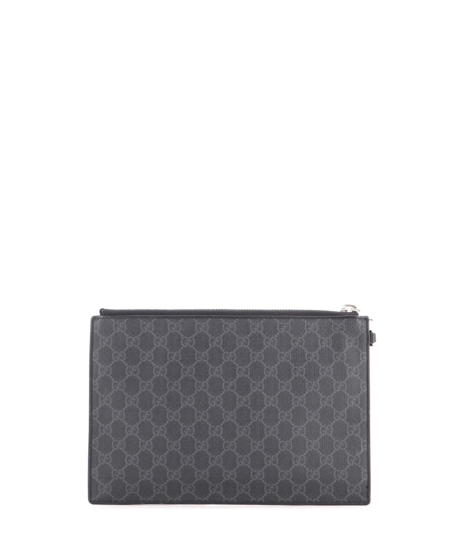 Night Courrier GG Coated Canvas with Applique Pouch