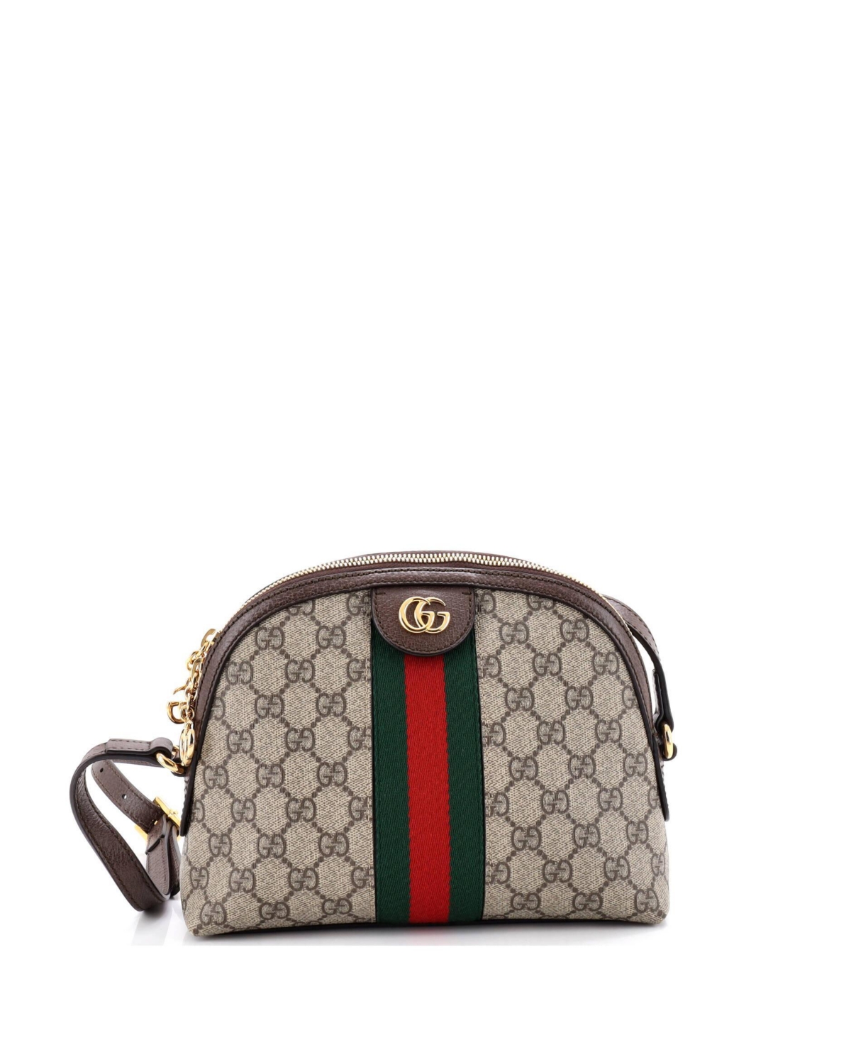 Pre-Owned Gucci Ophidia Dome Small Canvas-Coated Shoulder Bag