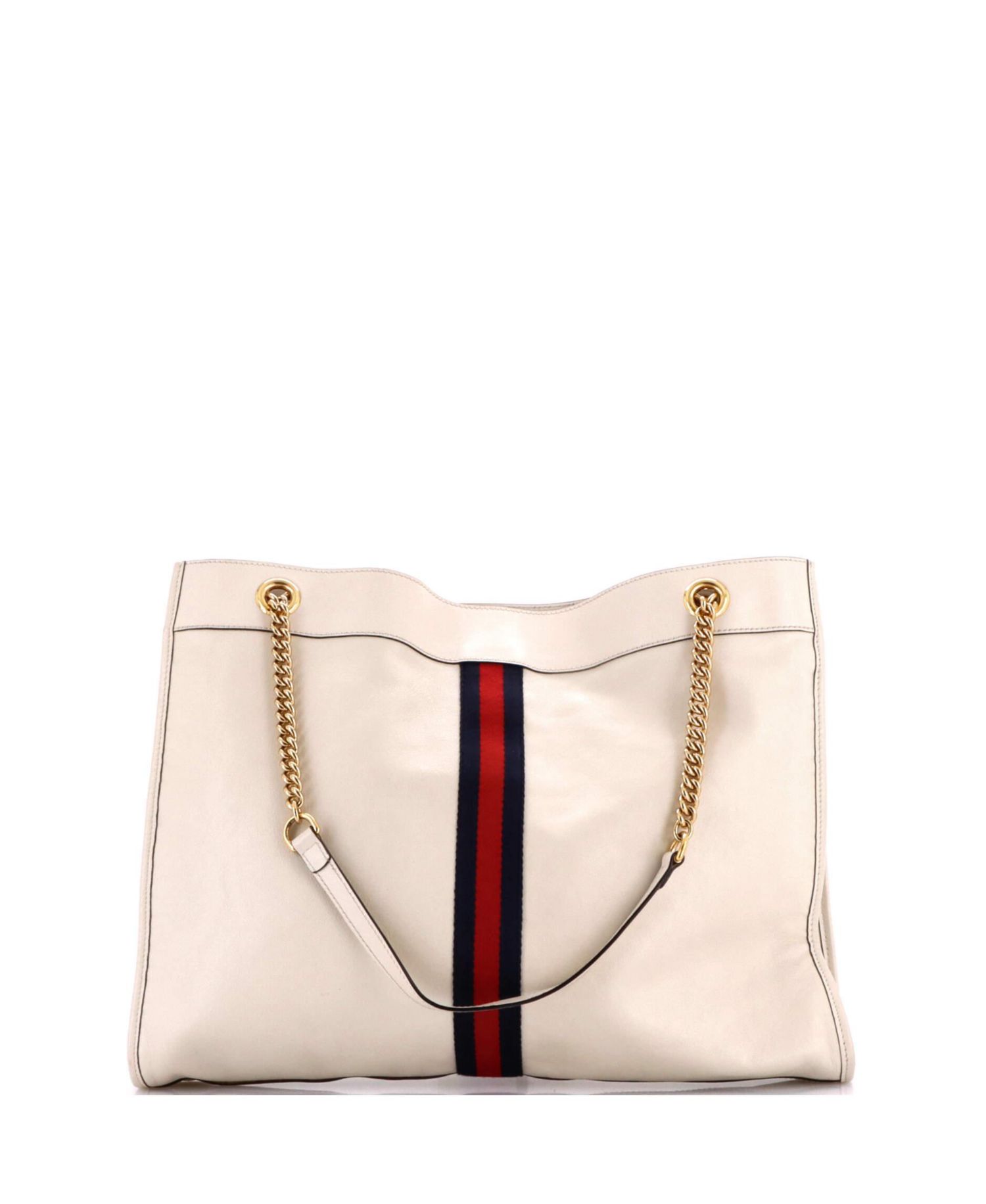 Large Rajah Chain Tote Leather