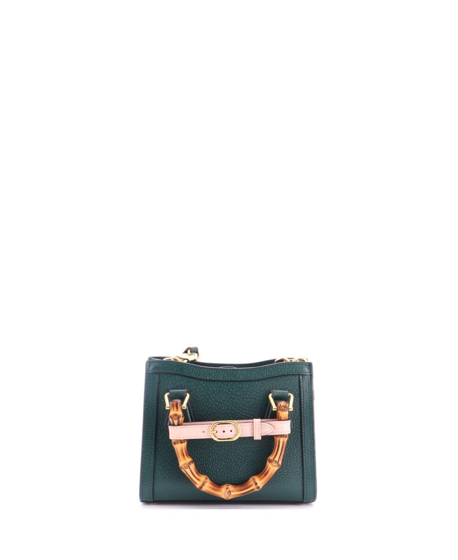 Mini Diana NM Bamboo Handle Tote Leather