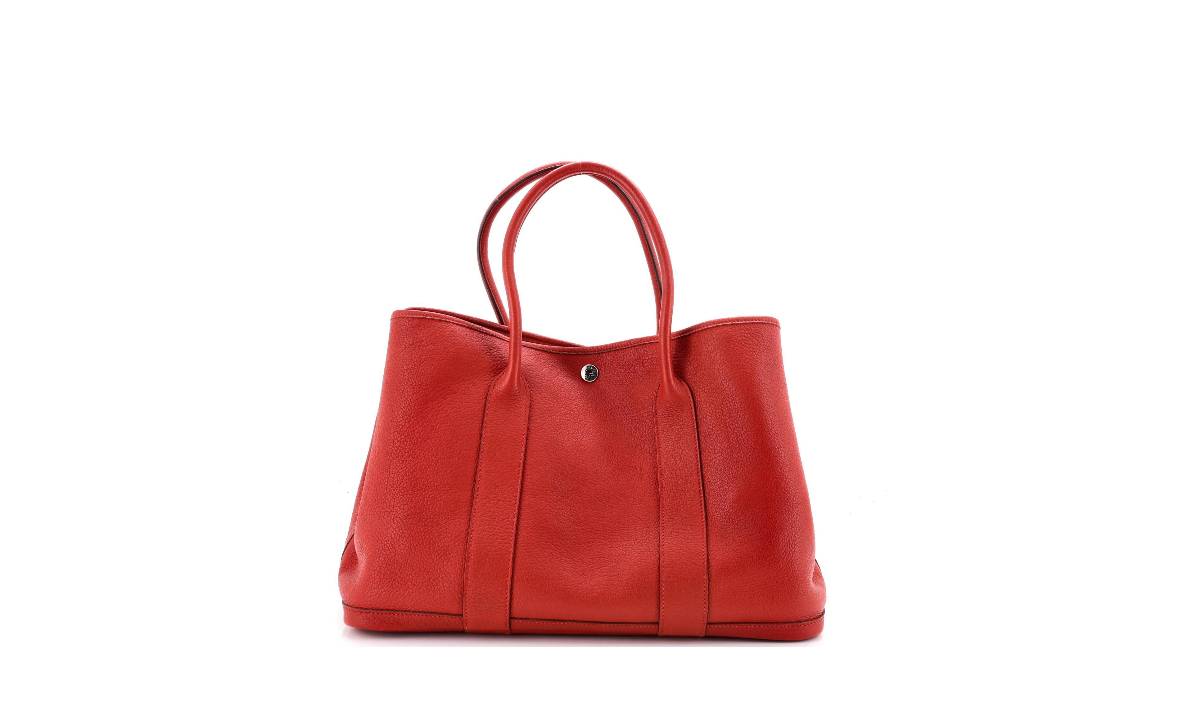 Pre-Owned HERMES Garden Party Leather Tote