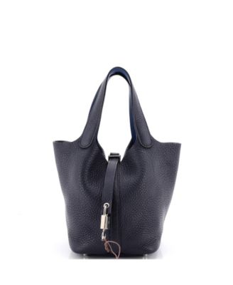 Pre-Owned Herm&eacute;s Small Leather Picotin Lock Bucket Bag