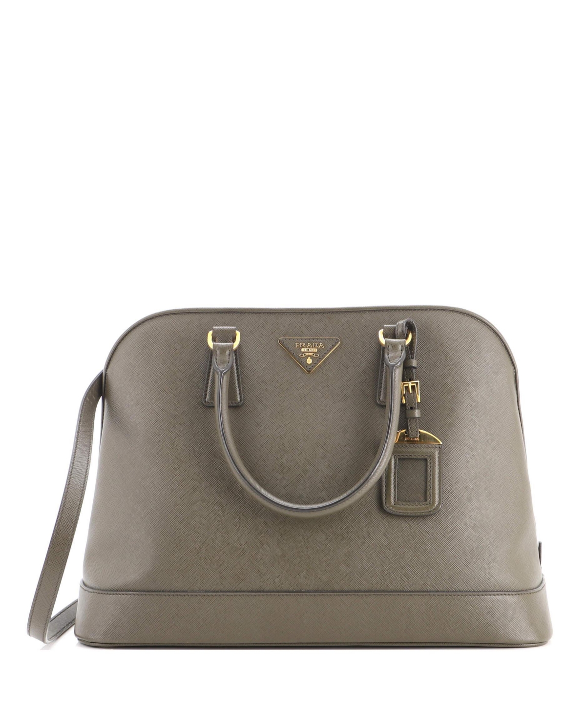 Pre-Owned Prada Large Open Promenade Bag Saffiano Leather