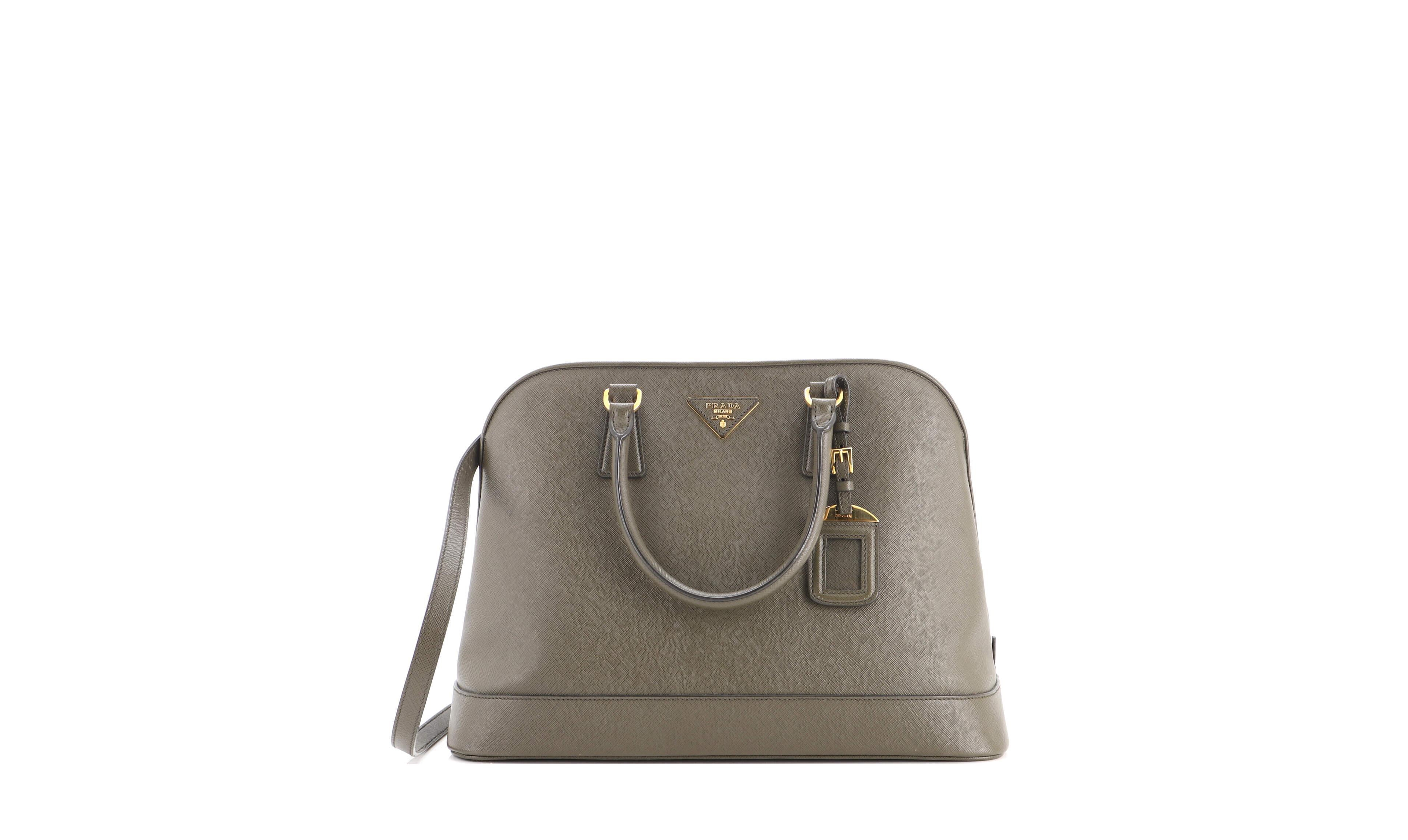Pre-Owned Prada Large Open Promenade Bag Saffiano Leather