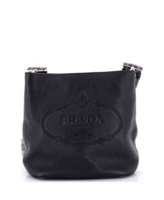 Medium Logo Bucket Messenger Bag Vitello Phenix