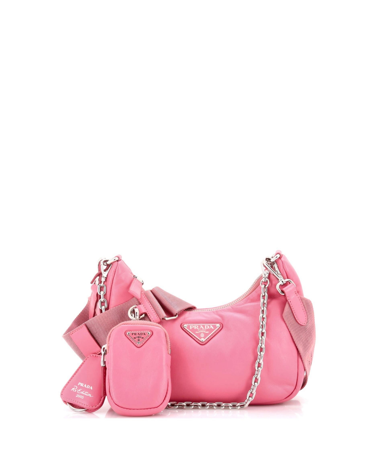 Pre-Owned Prada Re-Edition 2005 Small Nappa Leather Shoulder Bag