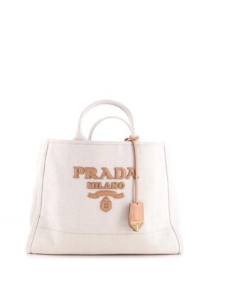 Large Logo Tote Linen Blend