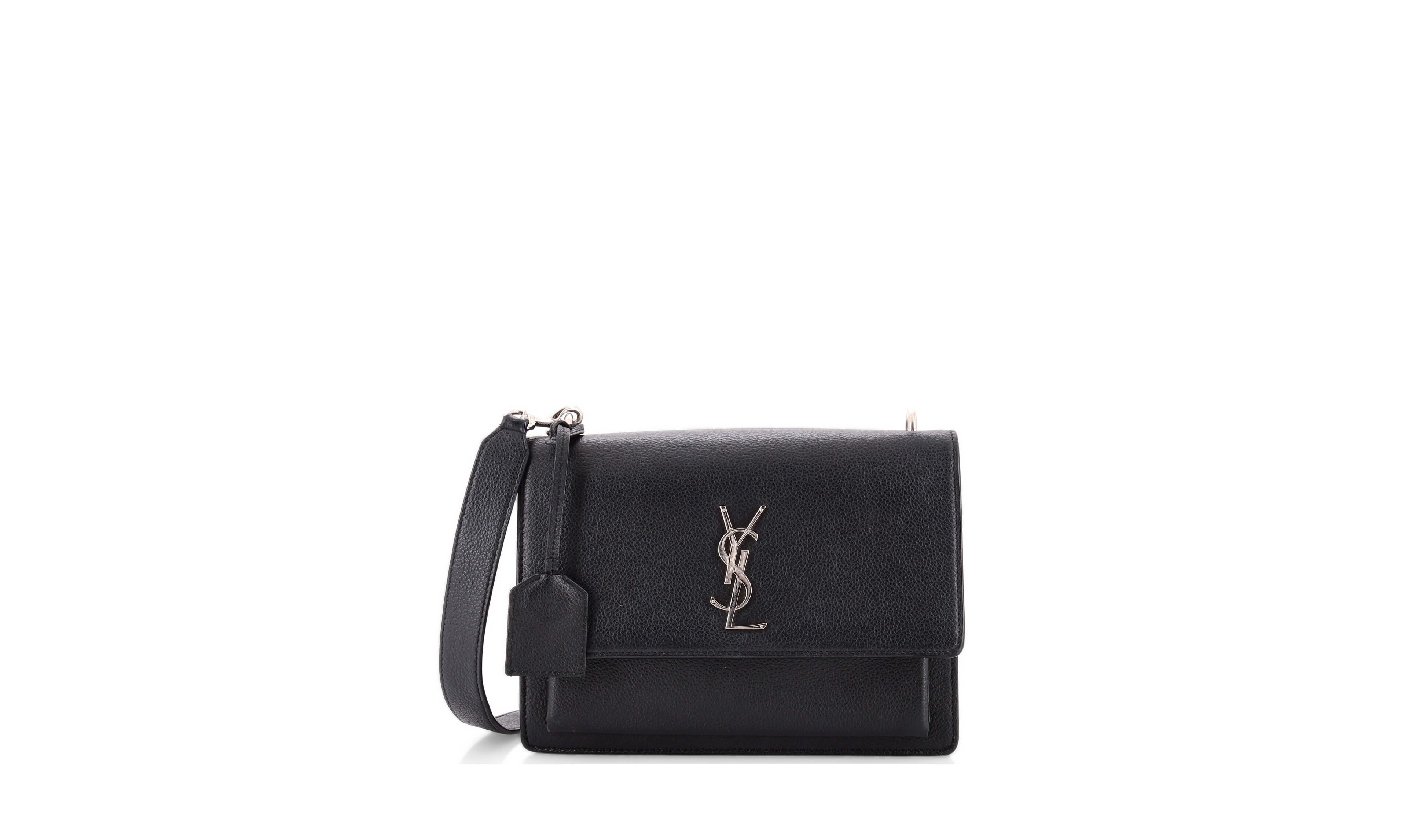 Pre-Owned Saint Laurent Sunset Medium Crossbody Leather Satchel