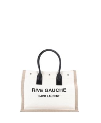 Small Rive Gauche Canvas Shopper Tote