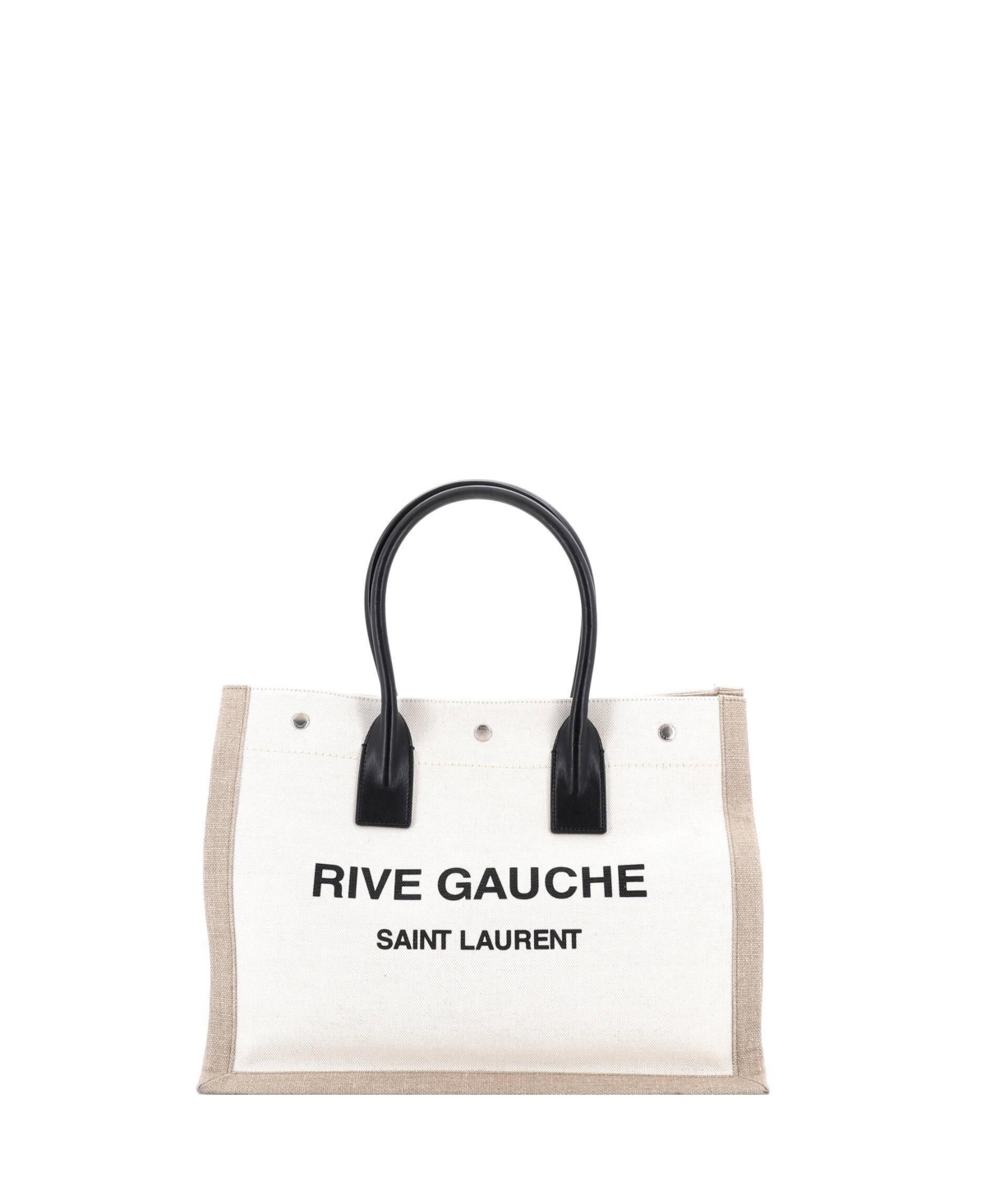 Pre-Owned Saint Laurent Small Rive Gauche Canvas Shopper Tote