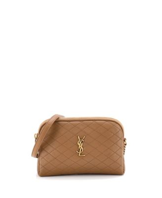 Gaby Zipped Pouch Crossbody Quilted Leather