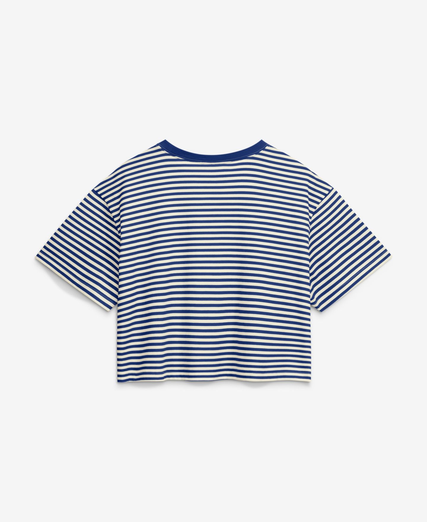 Женская футболка Nike Royal/Cream Texas Rangers Cooperstown Collection Striped Cropped — фото 2