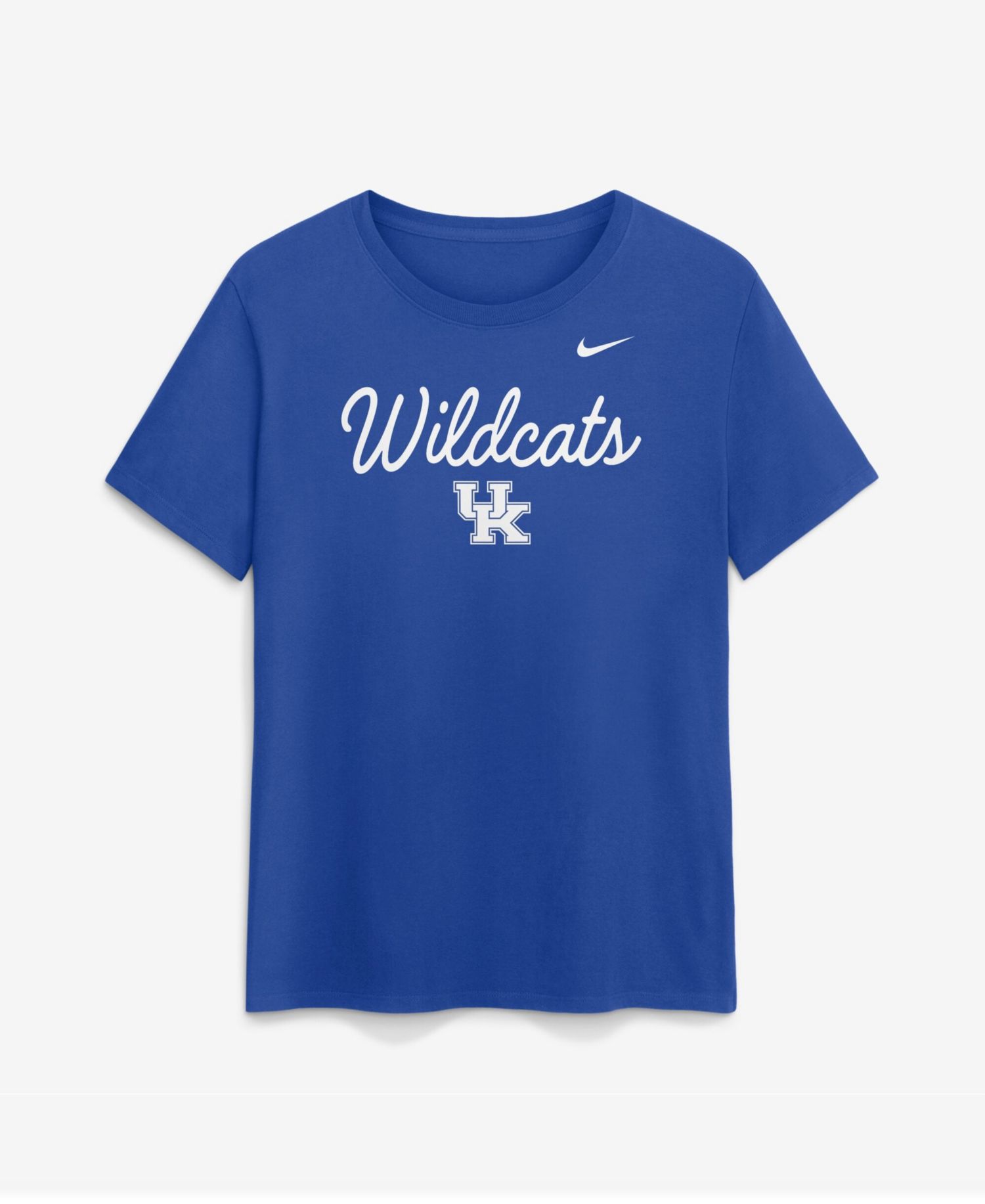 Women's Royal Kentucky Wildcats Script Mantra Logo T-Shirt