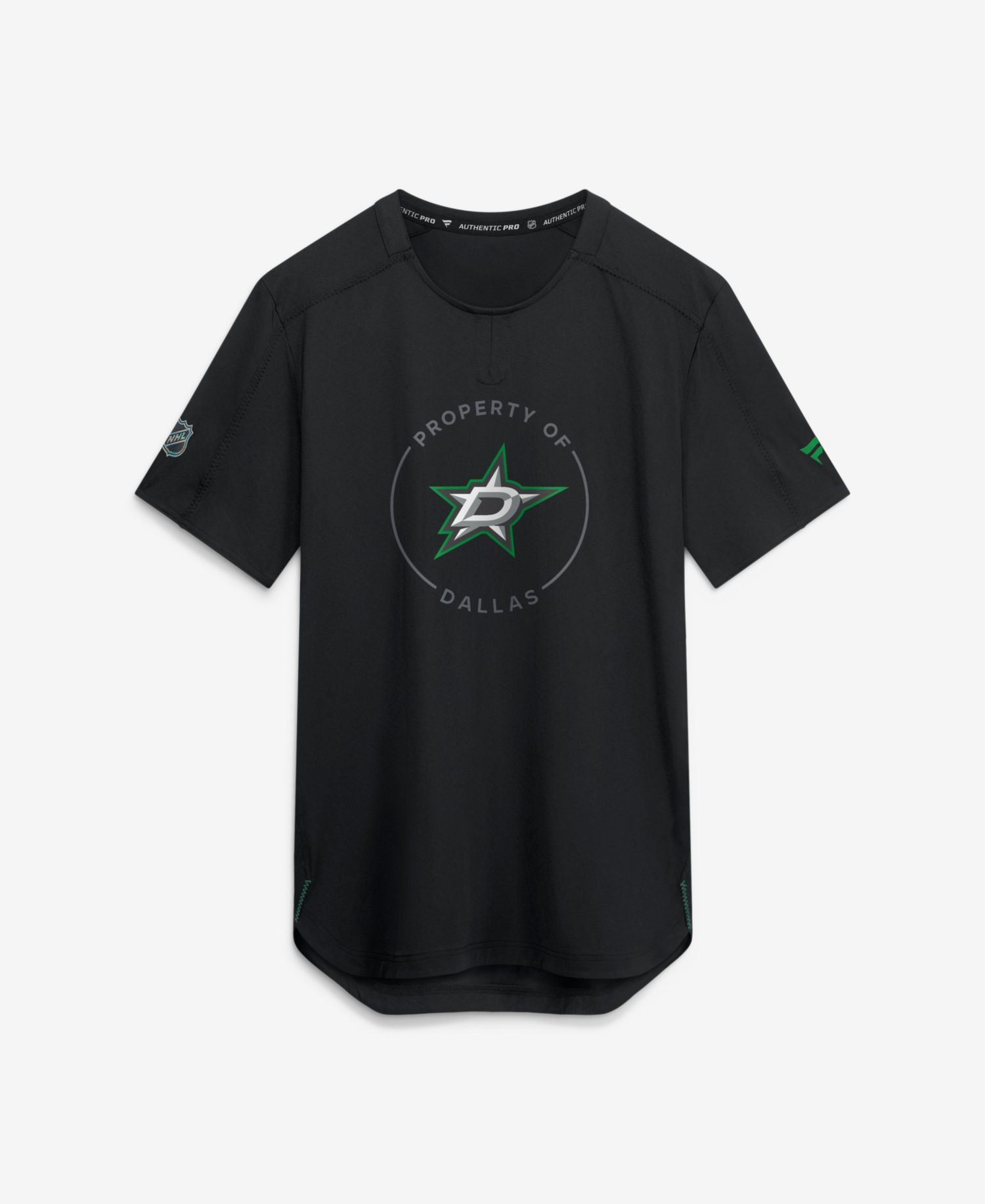 Men's Black Dallas Stars Authentic Pro Train Performance T-Shirt