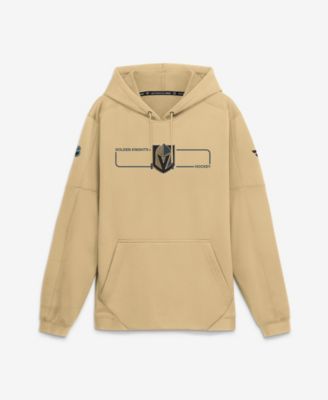 Men's Gold Vegas Golden Knights Authentic Pro Rink Fleece Pullover Hoodie