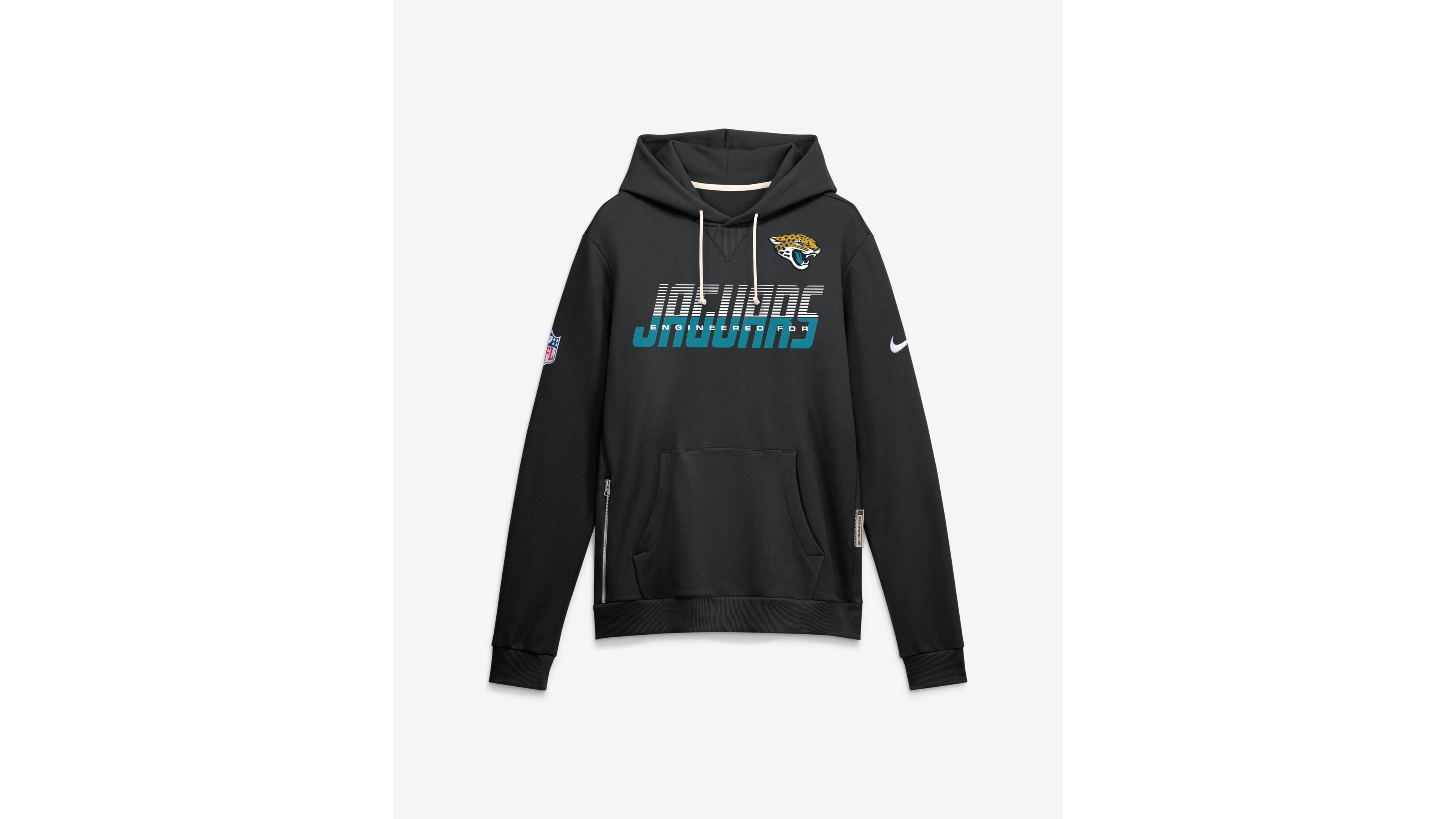 Nike Men's Jacksonville Jaguars Sideline Standard Issue Dri-fit Loose-Fit Hoodie