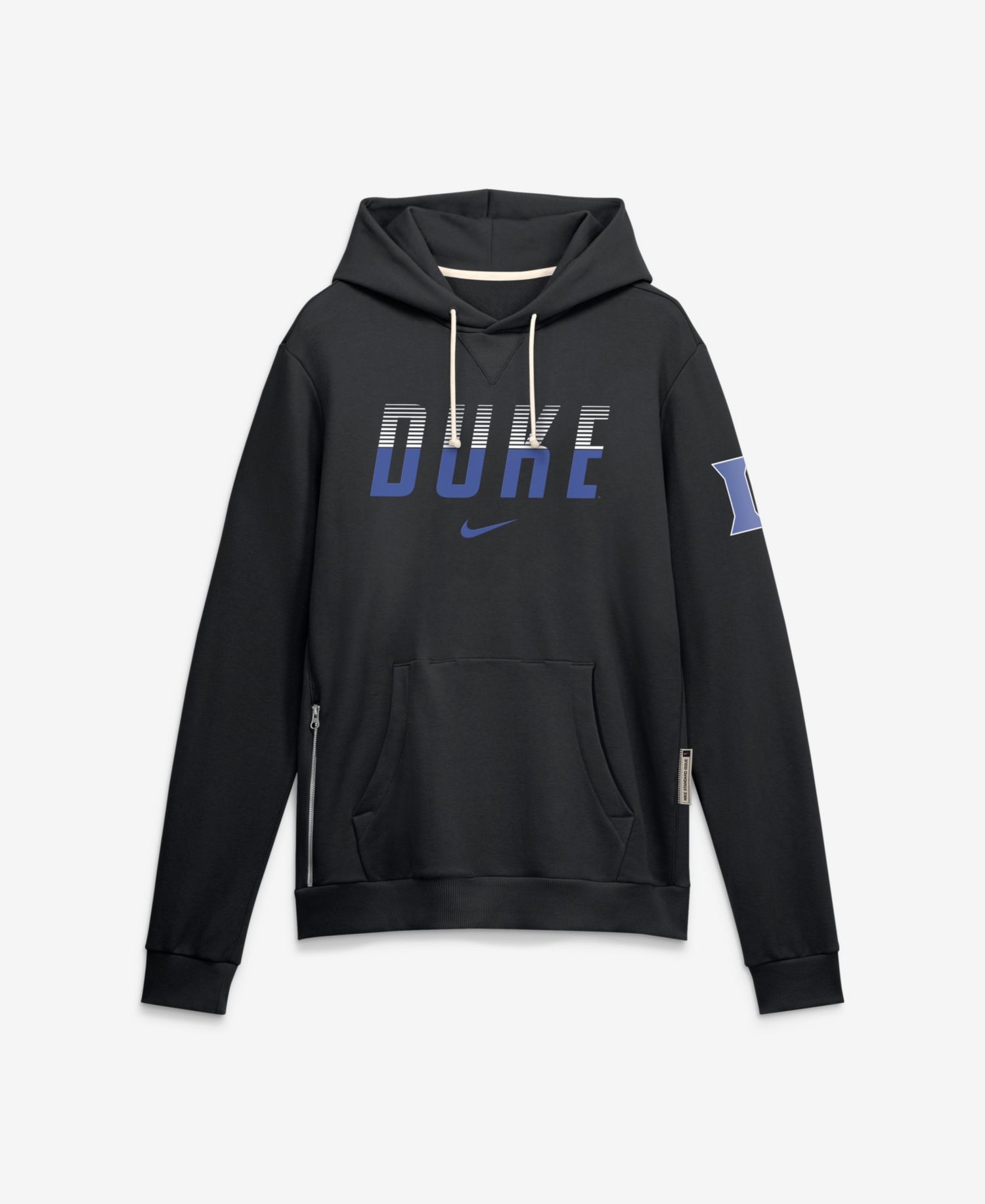 Men's Black Duke Blue Devils 2026 Sideline Standard Issue Dri-FIT Hoodie