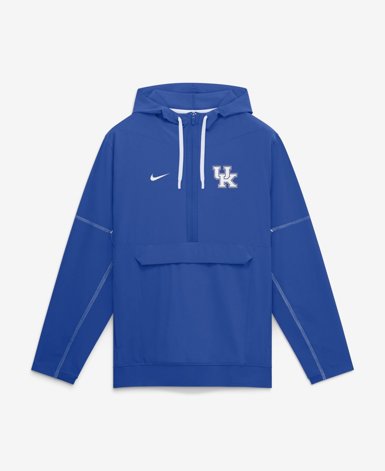 Men's Royal Kentucky Wildcats 2026 Sideline Anorak Half-Zip Hooded Jacket