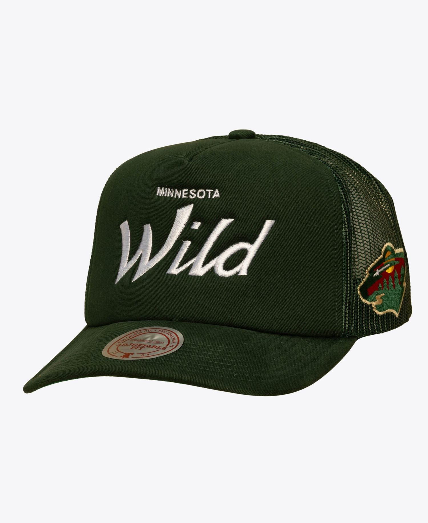 Men's Green Minnesota Wild Head Coach Trucker Adjustable Hat