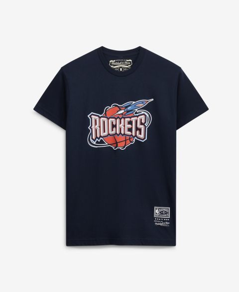 Футболка Mitchell & Ness Navy Houston Rockets Hardwood Classics Arch