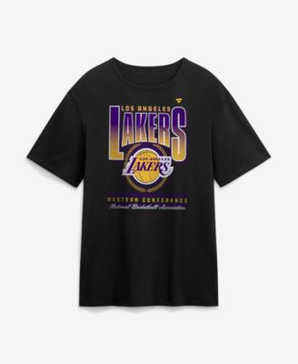 Men's Black Los Angeles Lakers Oversized Graphics Swish T-Shirt