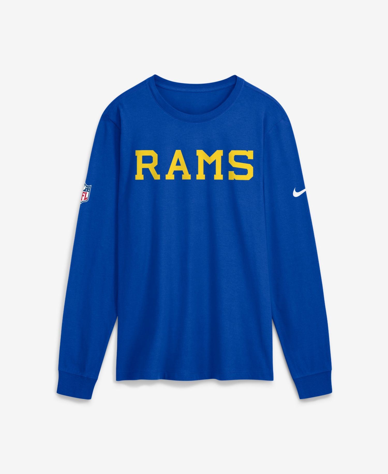 Men's Royal Los Angeles Rams Option Offense Long Sleeve T-Shirt