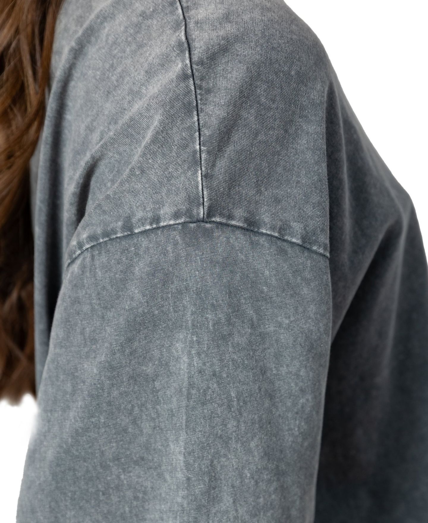Женская футболка Gameday Couture Gray New York Giants Peak Performance Oversized Snow Wash — фото 5
